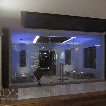 Glass partitions