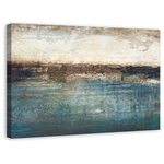 DDCG - "Into The Deep" Canvas Wall Art, 48"x32" - This 48x32 premium gallery wrapped canvas features a stylized take on  sea and sand.  The wall art is printed on professional grade tightly woven canvas with a durable construction, finished backing, and is built ready to hang. The result is a remarkable piece of wall art that will add elegance and style to any room.