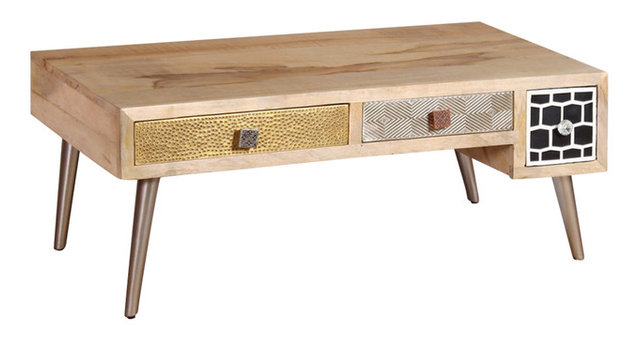 Vidaxl Solid Mango Wood Coffee Table With Drawers 105x55x41 Cm Vidaxl Solid Mango Wood Coffee Table With Drawers 105x55x41 Cm