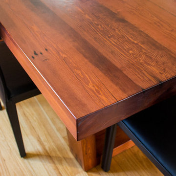Old Crow Whiskey Distillery Reclaimed Heart Pine Dining Table