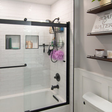 Traditional Style Master Bath With Walk-In Shower & Stand Alone Tub