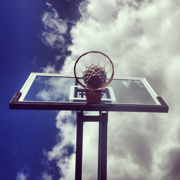 Christopher B's Pro Dunk Diamond Basketball System on a 50x35 in Hardwick, NJ