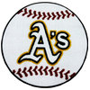 MLB Oakland Athletics Baseball Round Shaped Accent Rug