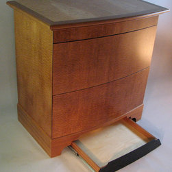 Pomele figured Sapele File Cabinet - Home Office Accessories