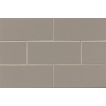 Traditions 4.25"x10" Gloss Subway Tile, Taupe