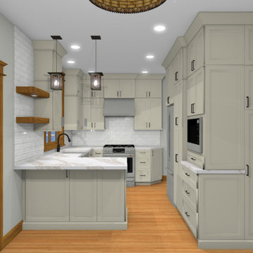 Sears Catalog Home Kitchen Renovation | Modern Craftsman Design