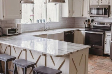 Example of a kitchen design in Boston