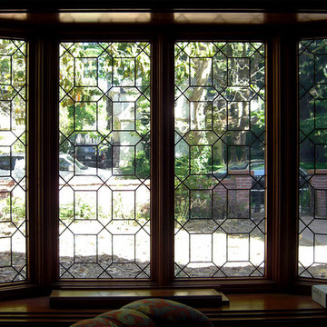 Contemporary Bay Window Leaded Glass - Style Guide - Clear Textures
