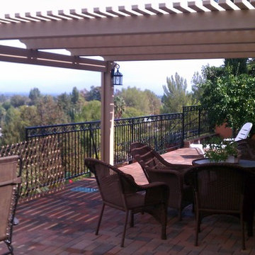 Judd's Deck Renovation and extension with wrought iron.