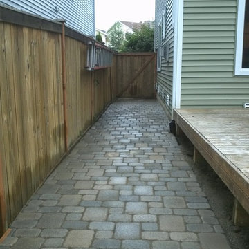 Exterior Sidewalk Paver Project