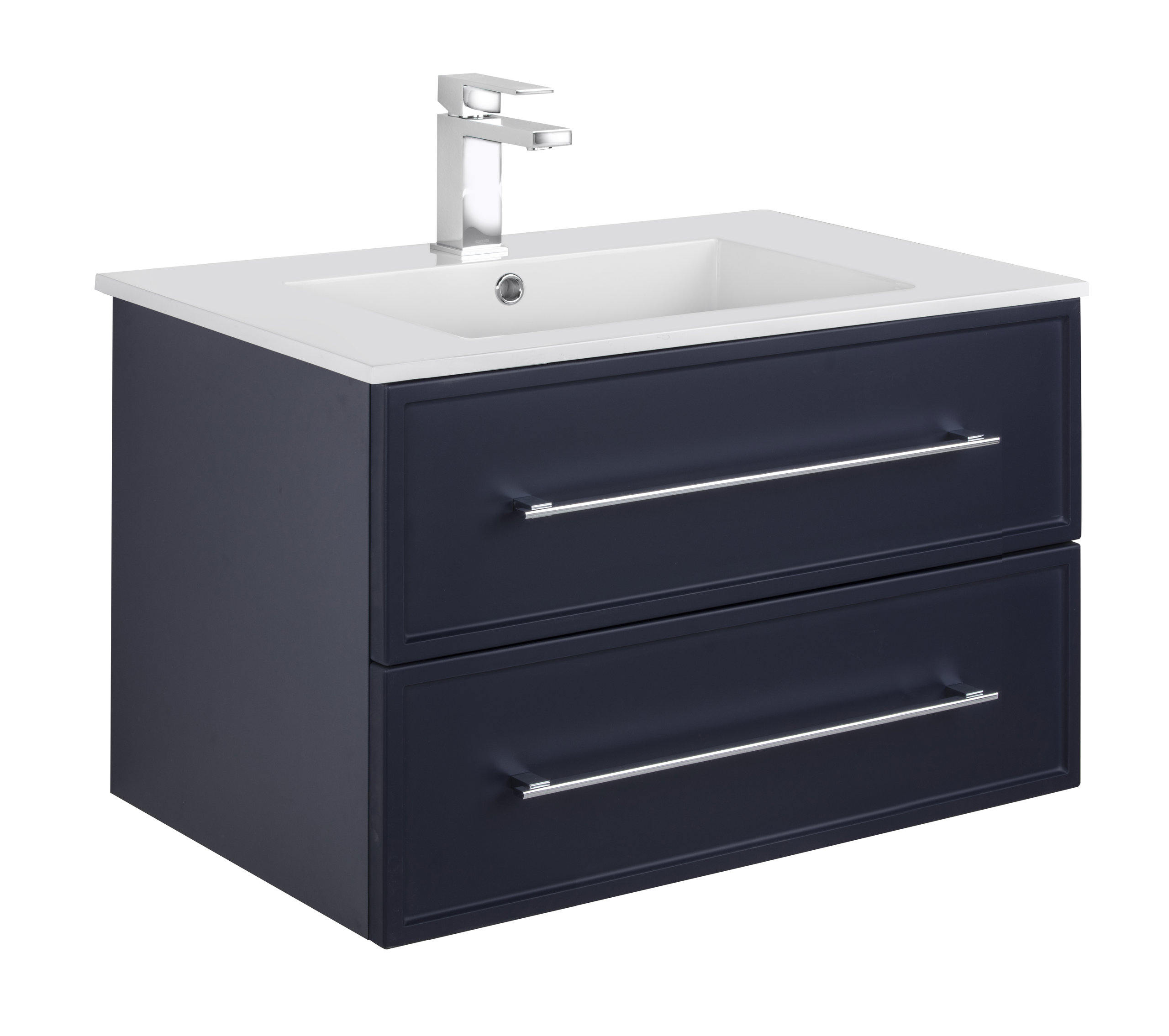 Milano Wall Hung Vanity, Blue, 30"