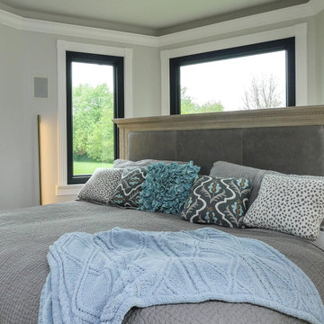 Black Windows in Remarkable Bedroom - Renewal by Andersen Westchester, Putnam an