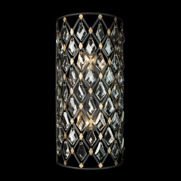 Windsor Two Light Wall Sconce in Carbon/Havana Gold