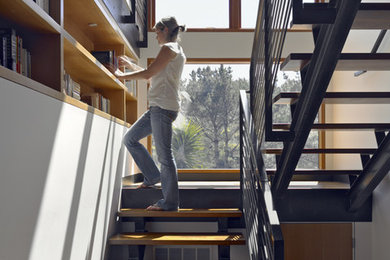 Inspiration for a modern staircase remodel in San Francisco
