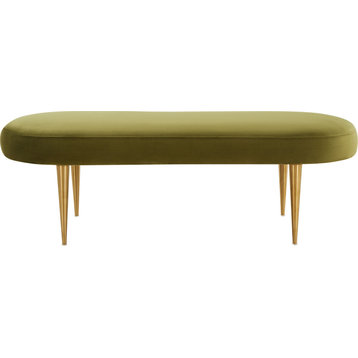 Corinne Oval Bench - Olive