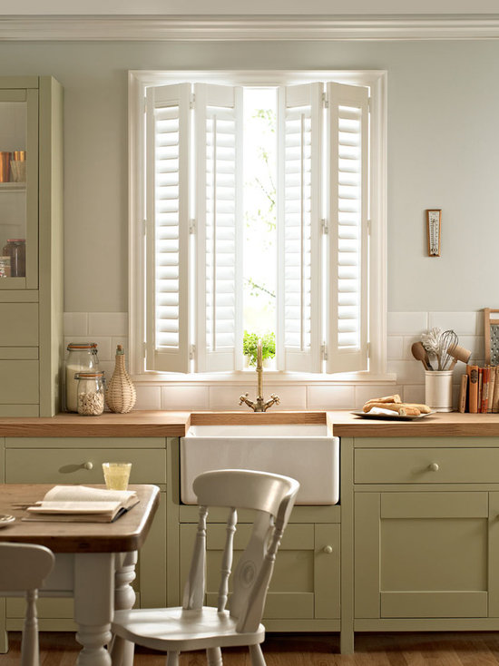 White Interior Shutters Houzz