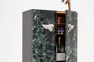 BIRD OF PARADISE COCKTAIL CABINET