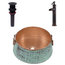 Nobel Copper Vessel Bathroom Kit With Pfister Rustic Bronze Faucet and Drain