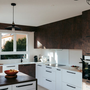 Cuisine cuivré rouillé