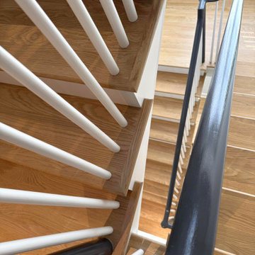 Project #142 | Transitional Staircase with Over-the-Post Balustrade