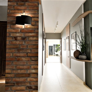 Agencement sur mesure pour une entrée et un couloir