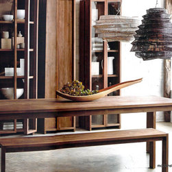 Roost Liege Teak Table & Bench - SKU: F451 - Dining Tables