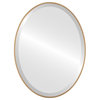 Medina Framed Oval Mirror, Gold Spray, 19"x25"