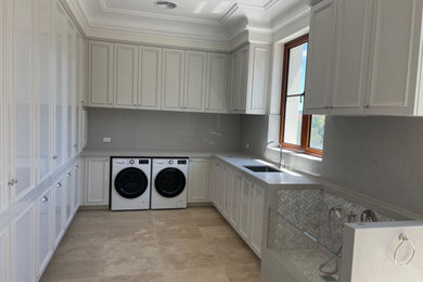 This is an example of a laundry room in Melbourne.