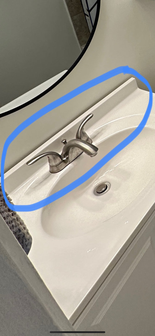 Gap between sink and wall