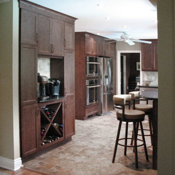 Utilizing an existing tile floor