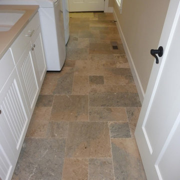 Azul Pietra Versailles Pattern Marble Laundry Room