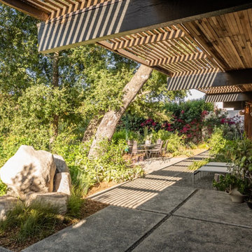 Zone 0 Patio Extends Beyond Eves