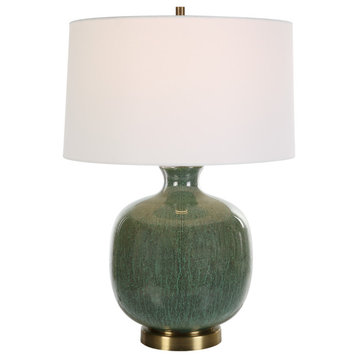 Nataly Aged Green Table Lamp