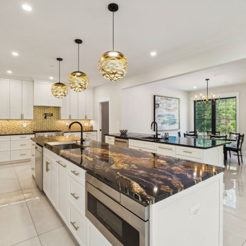 Veined Stone Statement Island