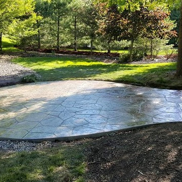 Stamped and Colored Concrete - recent pour for a great customer!