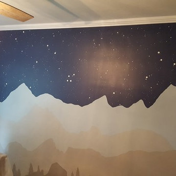 Night Sky Mountain Nursery