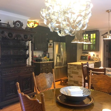 Antique French Brittany Buffet Hand-Carved Sideboard