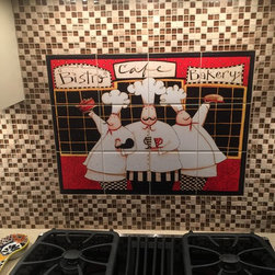 Dan DiPaolo's "Bistro, Cafe, Bakery" Tile Mural - Tile Murals