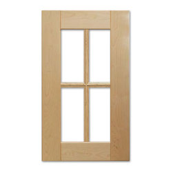 Tuscan with French Lites from CabinetNow.com shown in White Maple - Kitchen Cabinetry