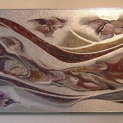 Original paintings on metal - Mixed Media Art