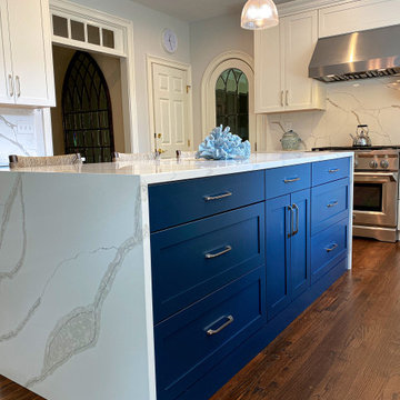 Blue and White Transitional