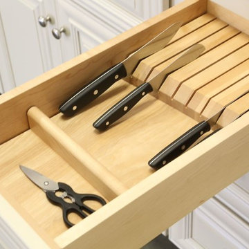 Cabinets To Go Kitchen Accessories: Knife and Silverware Storage