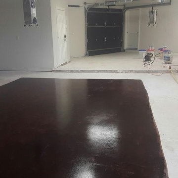 Oil, Cracks, Uneven Floor, Cold Weather, Unhappy Client