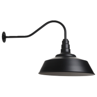 Outdoor Barn Lighting , The Redondo Farmhouse Light, Matte Black