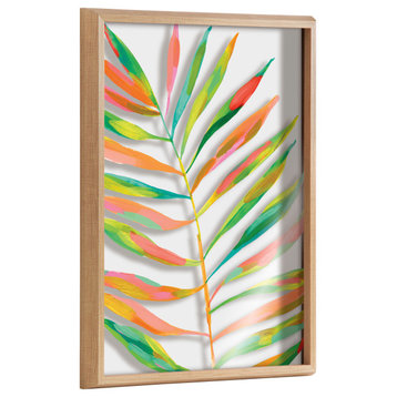 Blake Palma Framed Printed Glass by Jessi Raulet of Ettavee, Natural 18x24
