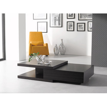 J&M Furniture Modern Coffee Table HK 19, Dark Oak
