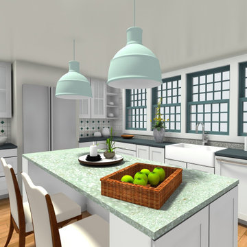 Mint green kitchen inspiration