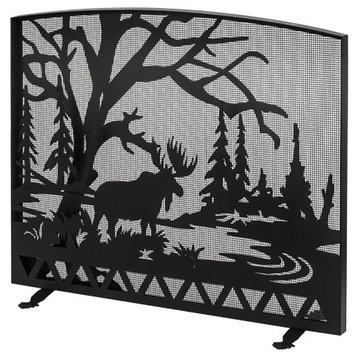 47W X 39H Moose Creek Arched Fireplace Screen
