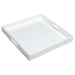 Addison Ross 22x16 Ottoman Tray White