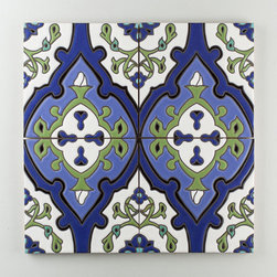 Handpainted: The Mediterranean Collection, Zuma in Cool Motif - Wall & Floor Tiles